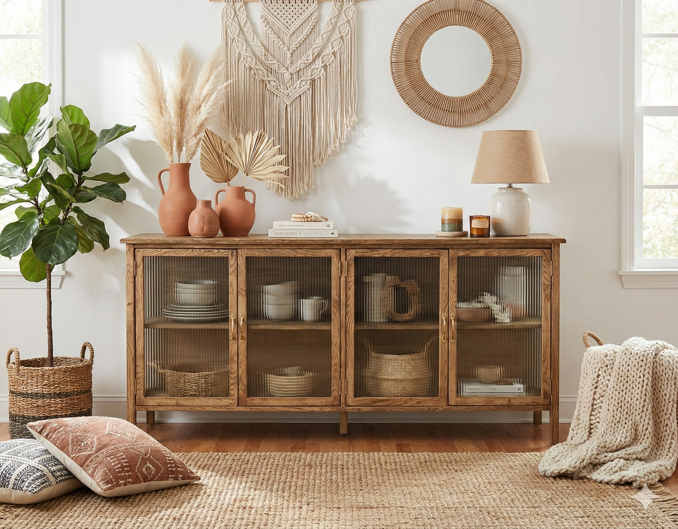 שידה מעץ אלון