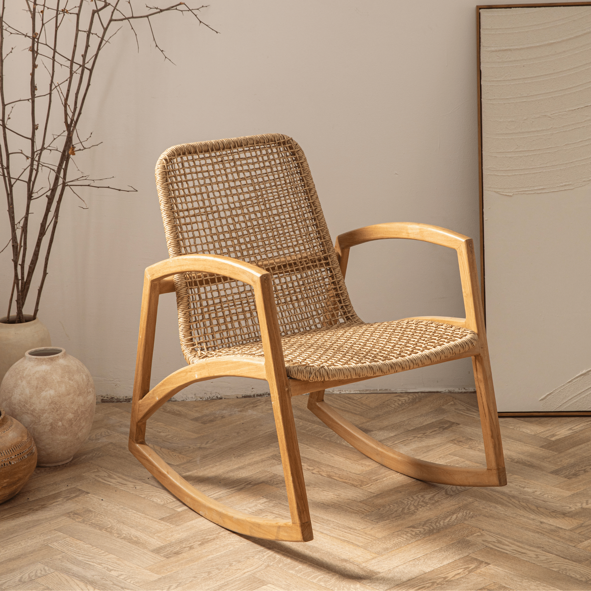 כיסא נדנדה ראטן