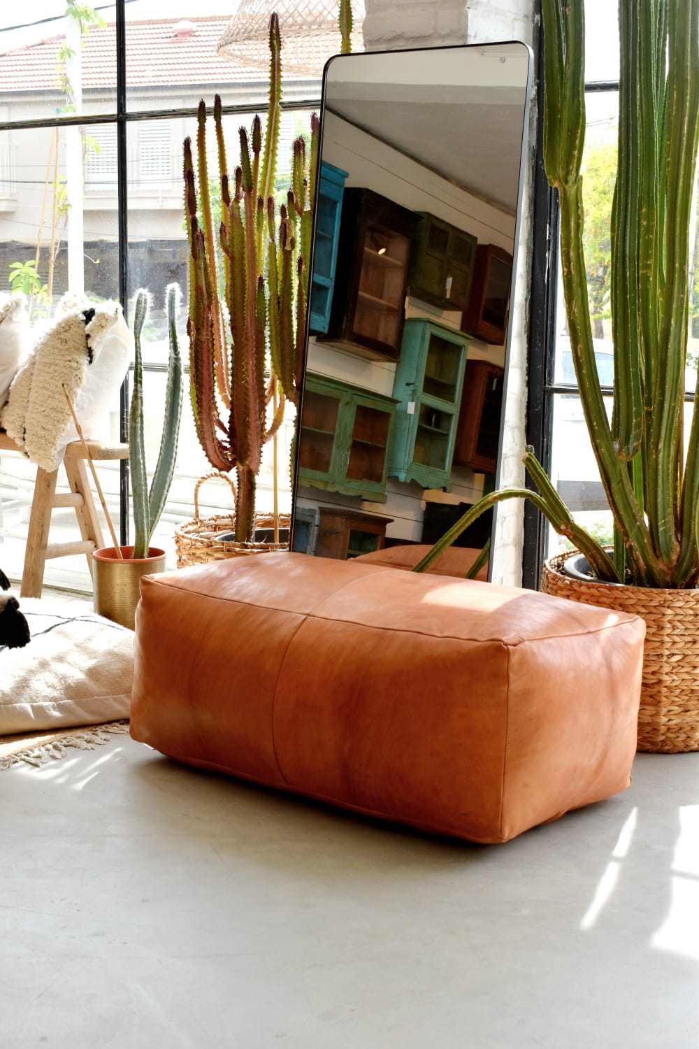 פופי עור מרוקאים