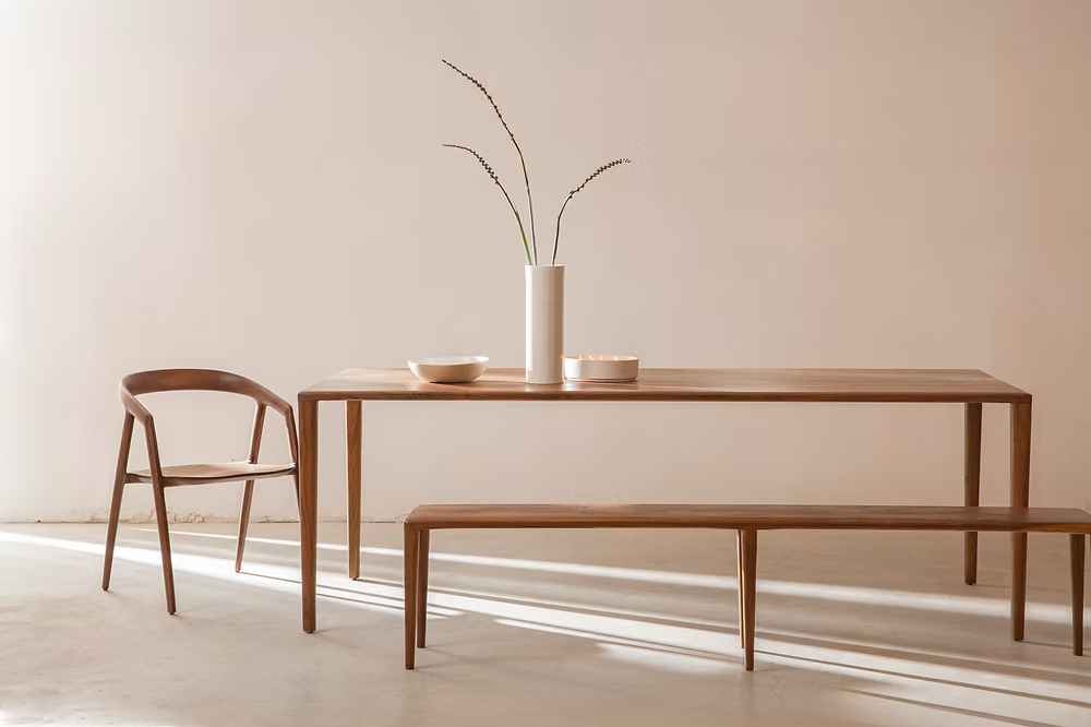 ספסל עץ אגוז אמריקאי