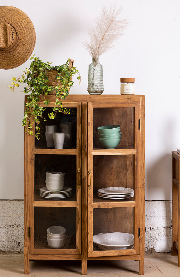 ויטרינה קלאסית מעץ אלון