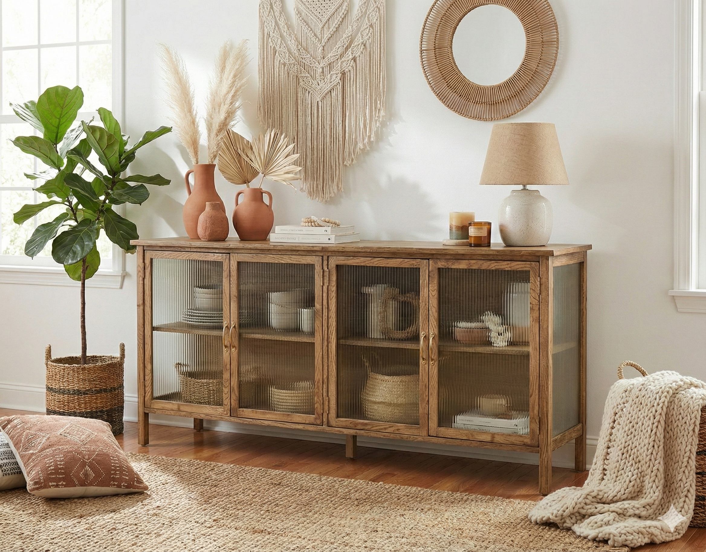 שידה מעץ אלון