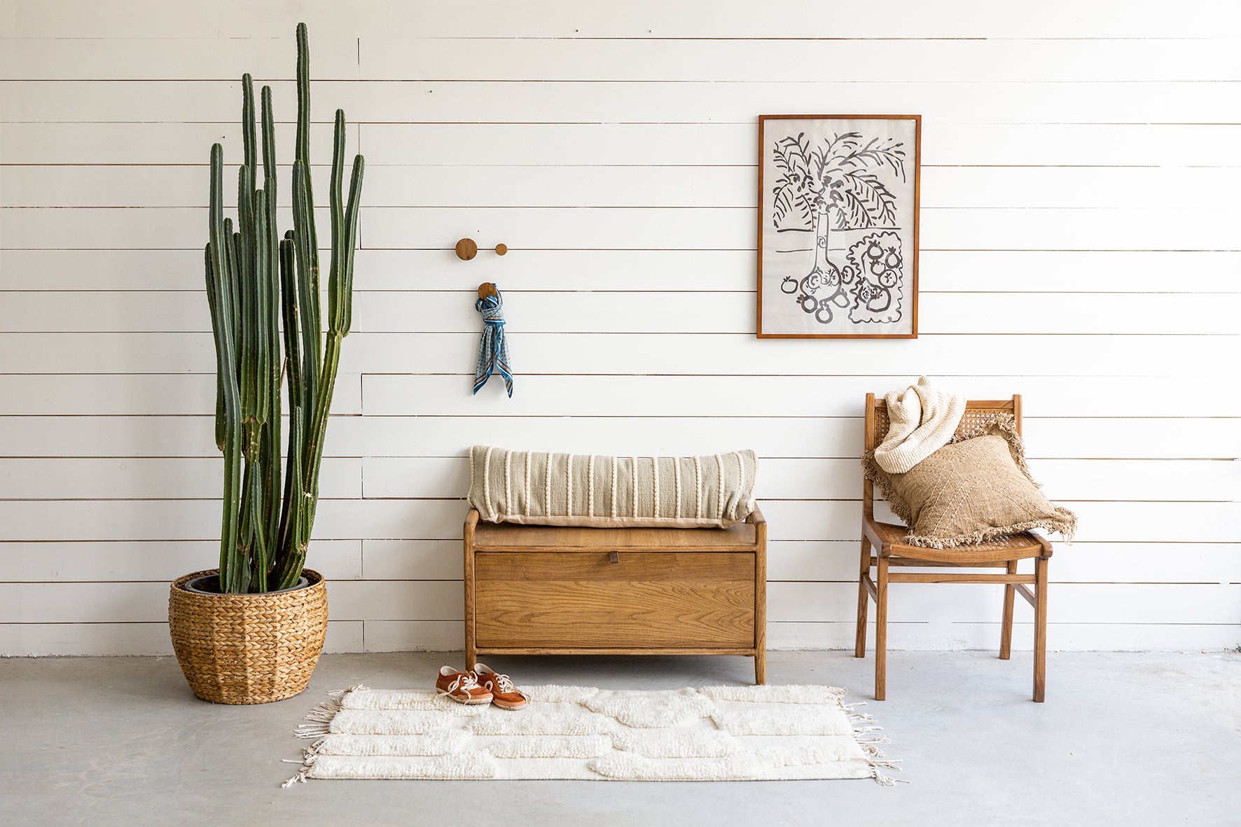 תיבת אחסון מעץ מלא