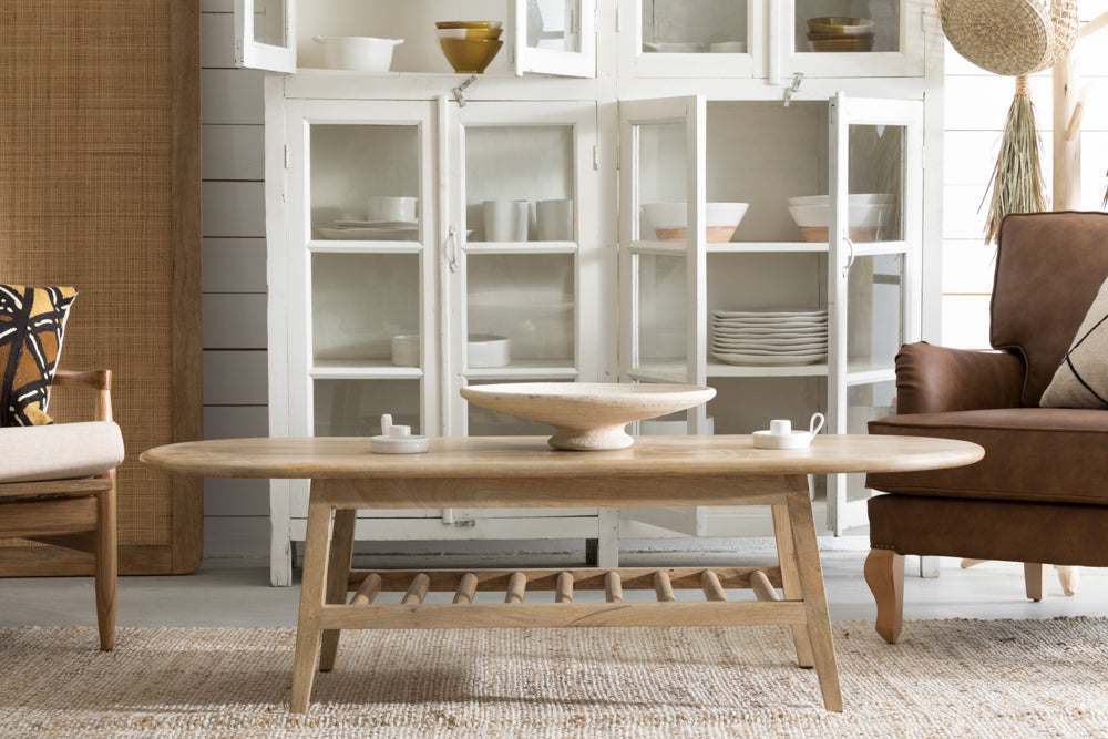 שולחן סלון אליפטי