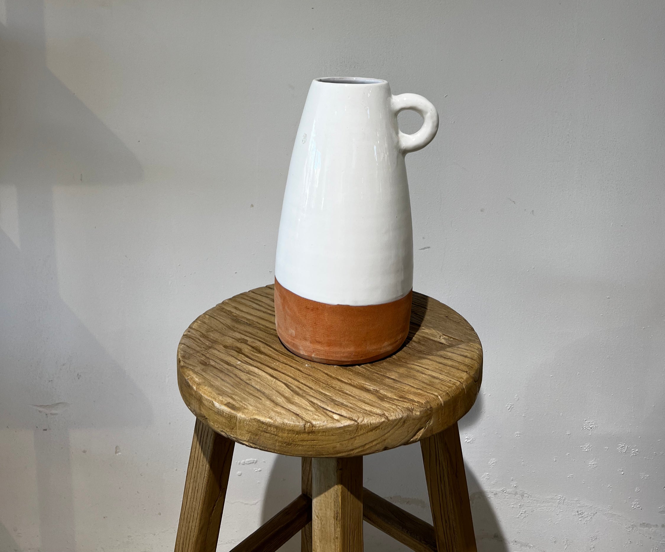 אגרטל/כד שמנתי ורדרד