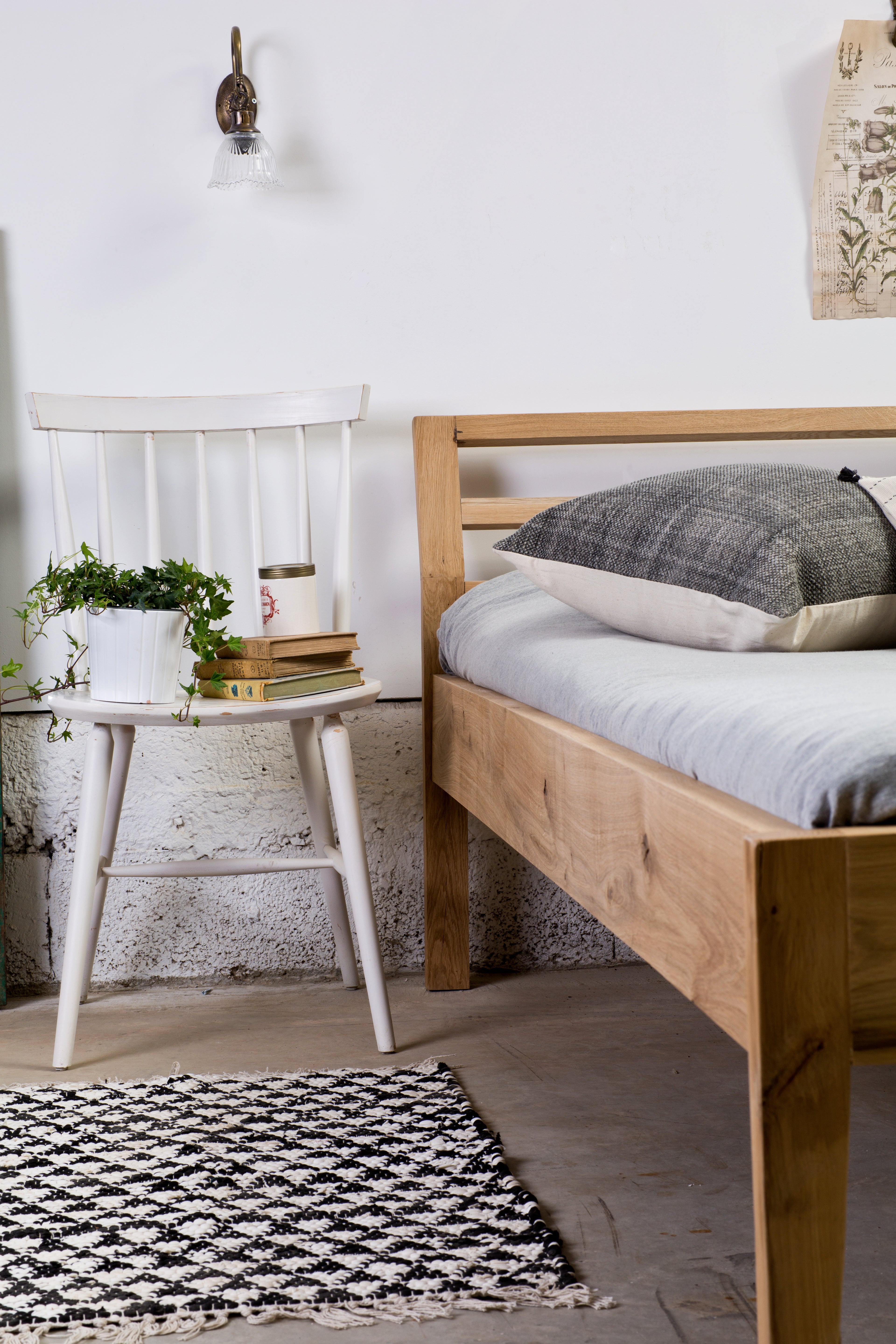 מיטת אלון גב שלבים