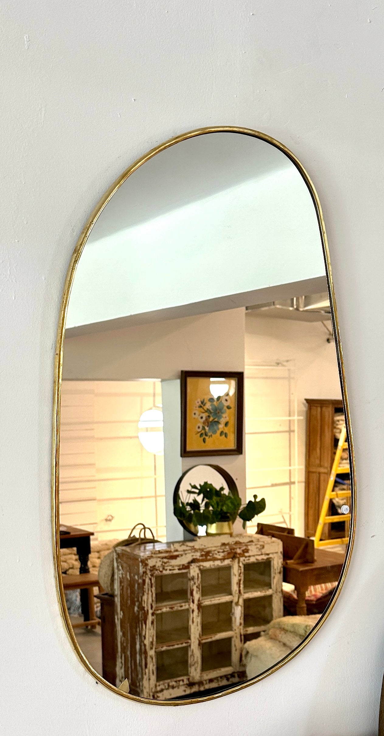 מראה אמורפית מסגרת פליז