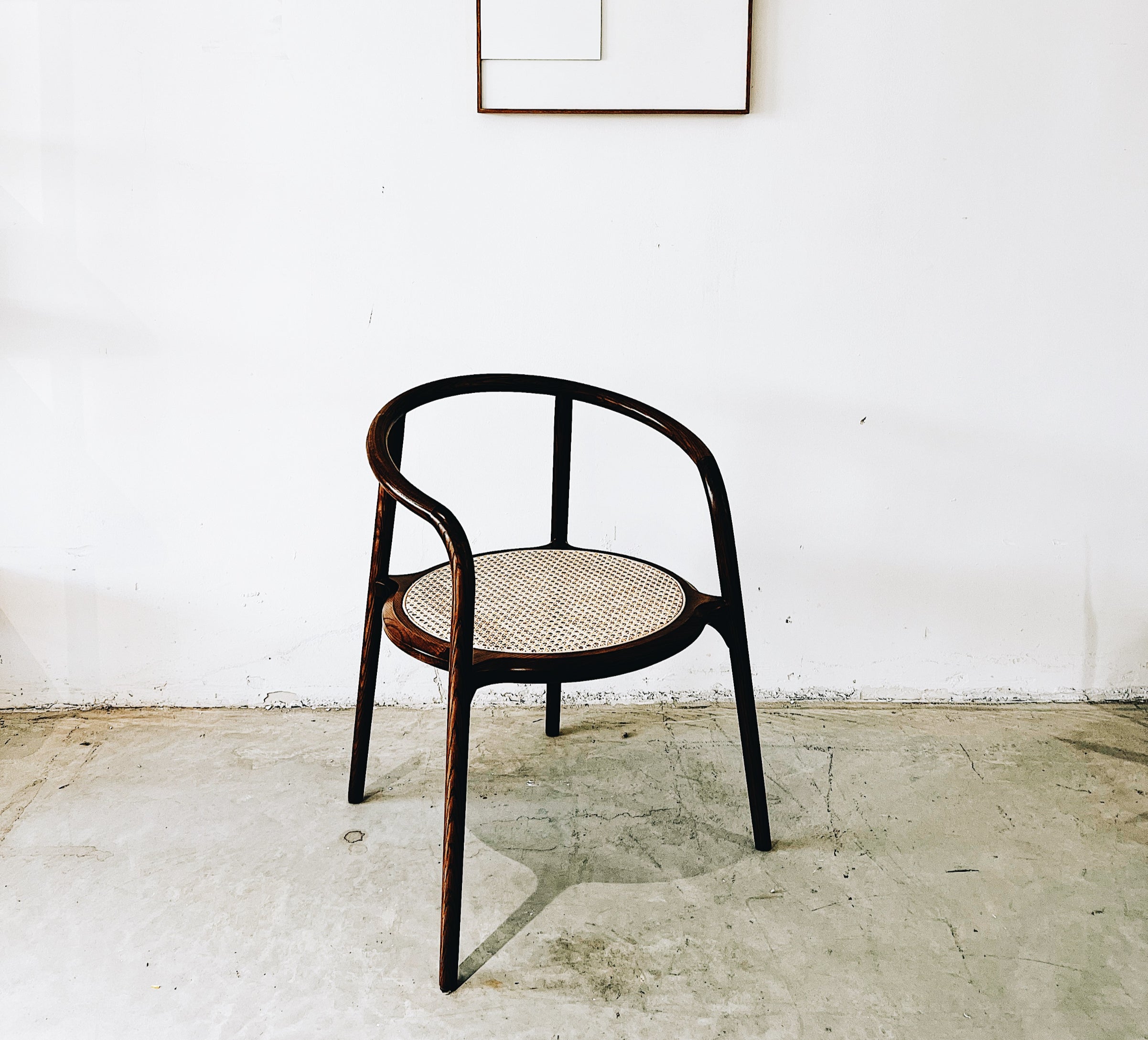 כסא אגוז משולב ראטן