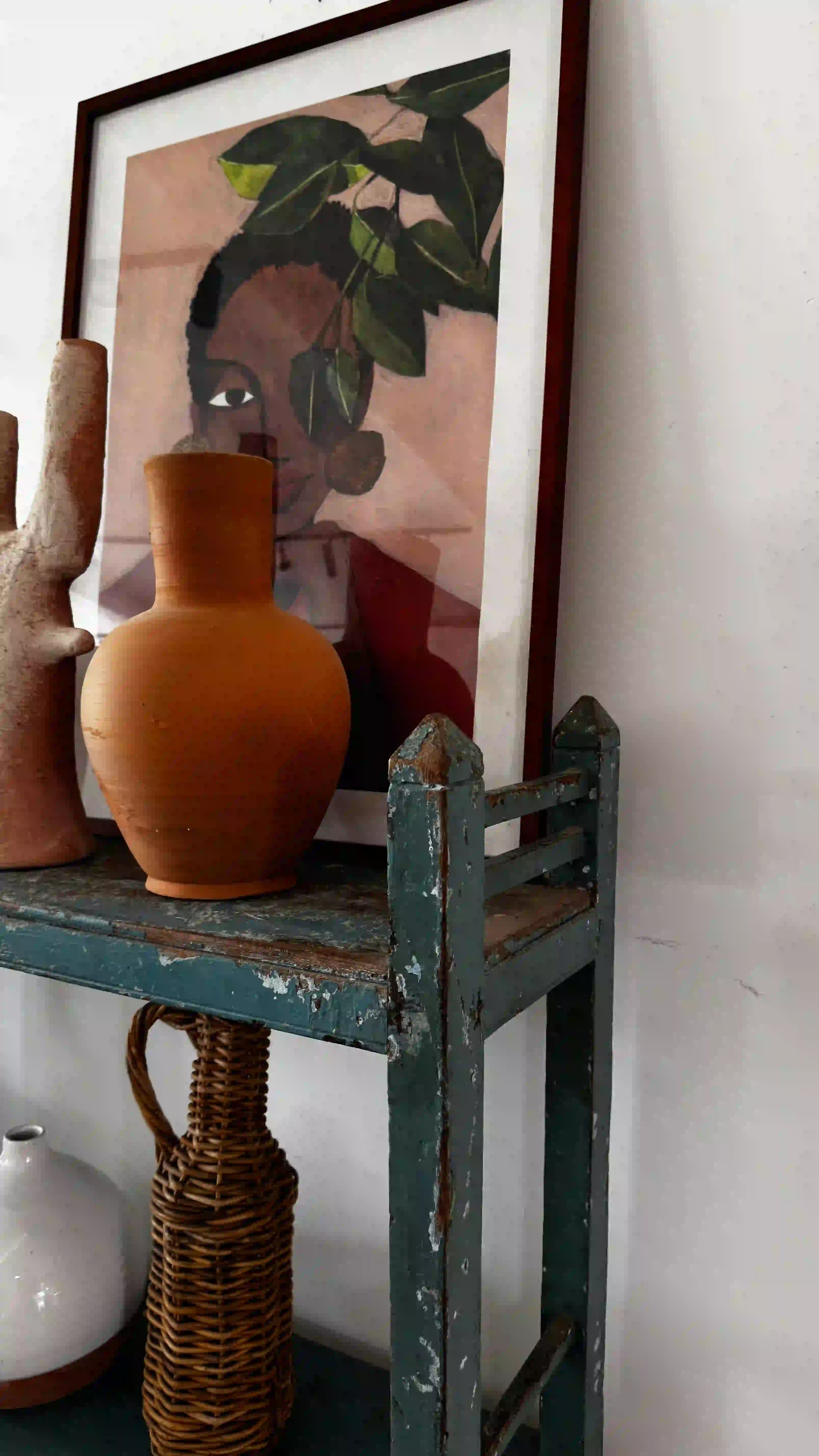 ספריית מדפים טורקיז