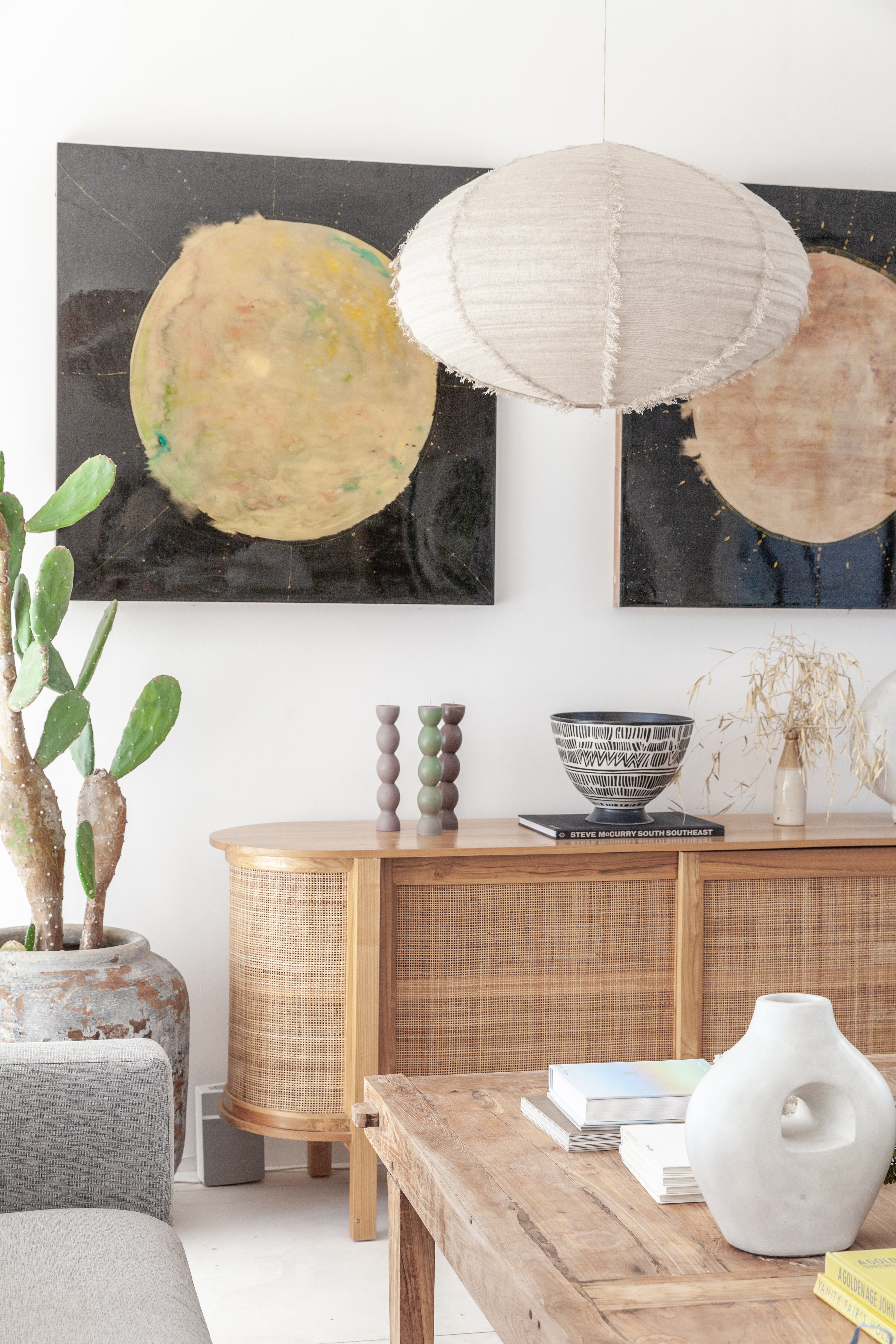 אהיל פשתן עם פרנזים ,עבודת יד מבאלי גוון ניוד